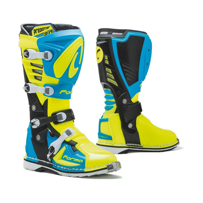 Forma Predator 2.0 Motokros škornji modri-fluo Forma Predator 2.0 Motokros škornji modri-fluo